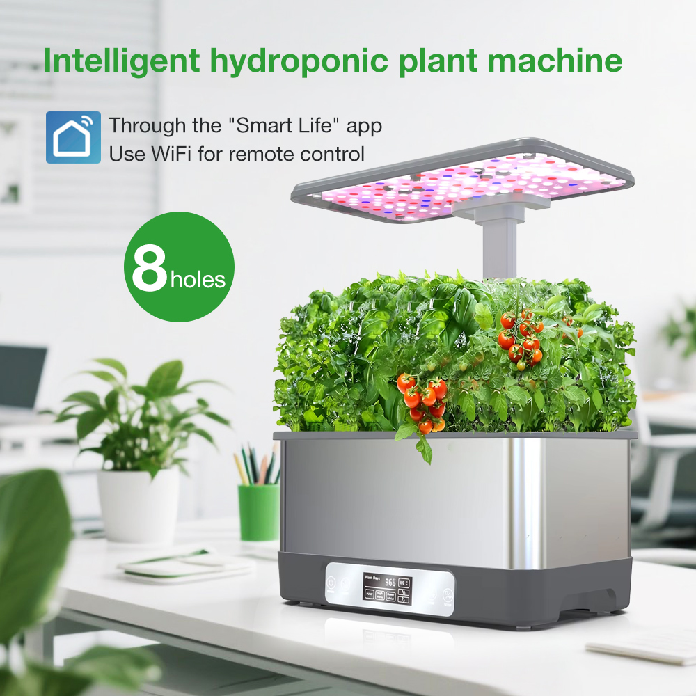 Smart Garden Plastic Cups - Sistem Penanaman Hidroponik WiFi 8-Wadah dari
