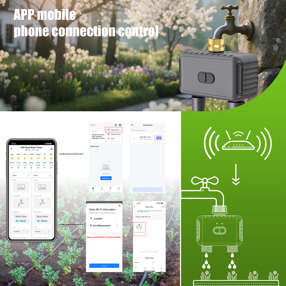 Tuya WiFi Pengatur Waktu Air P - Smart Garden Refill ulasan dan harga