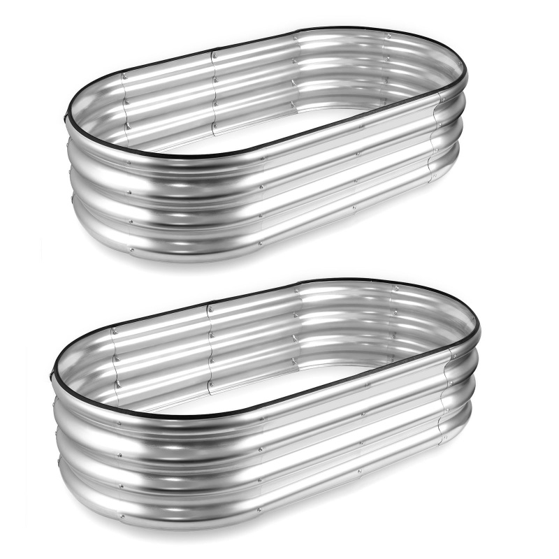 1PCS Kotak Tanam Logam Oval da - Smart Garden Storage ulasan dan harga