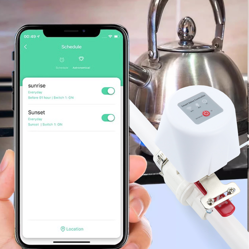 Tuya WiFi Katup Air Pengatur W - Smart Garden Instructions ulasan dan harga
