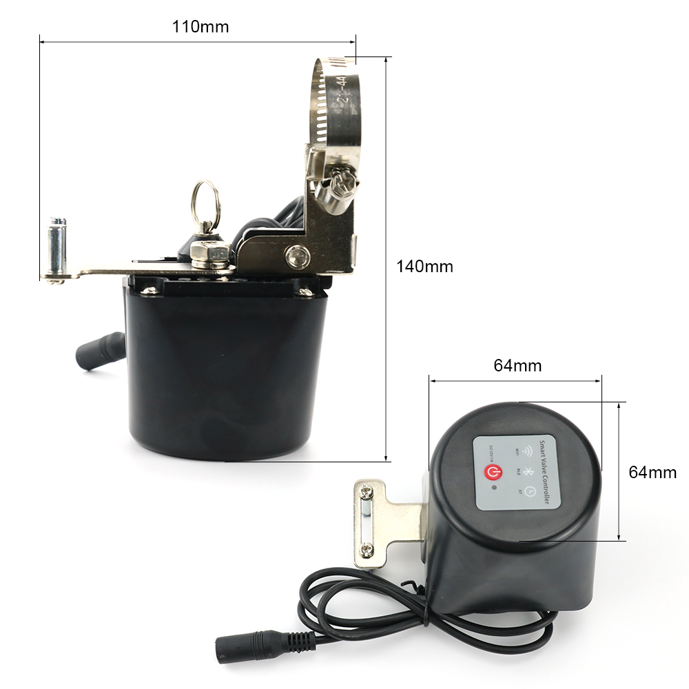 Tuya WiFi Katup Air Pengatur W - Smart Garden Instructions ulasan dan harga