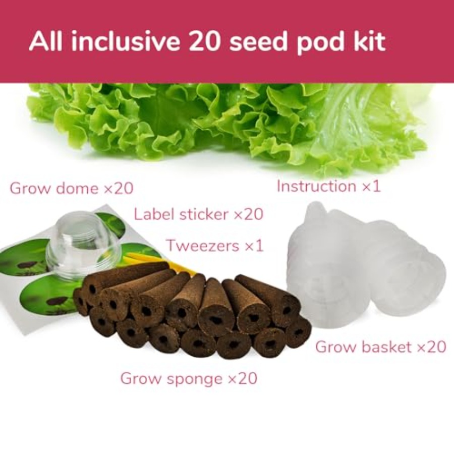 Kit Benih 20 Pod untuk Selada  - Aerogarden Seed Pod ulasan dan harga