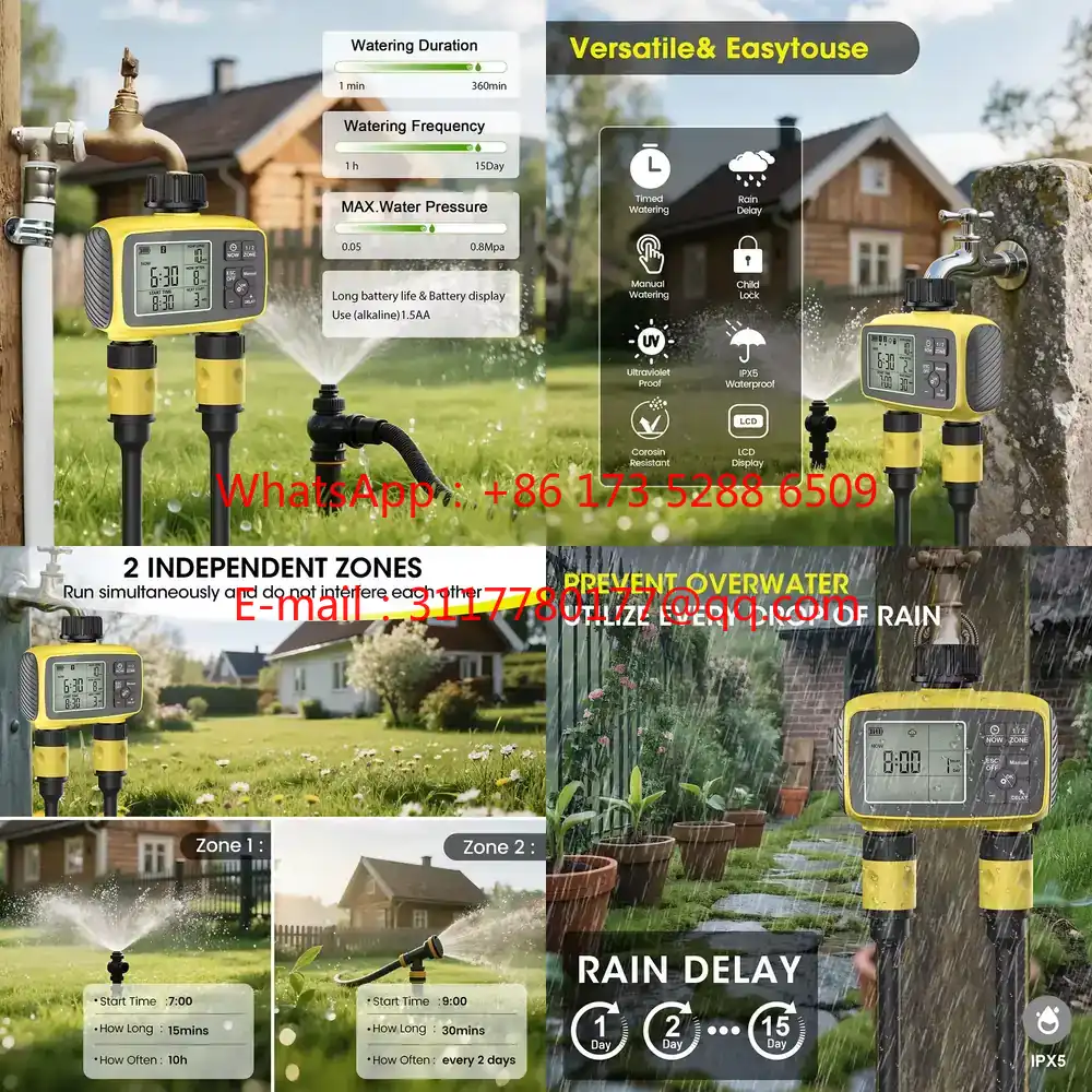 WAP01 Pengatur Waktu Irigasi T - Smart Garden Irrigation ulasan dan harga