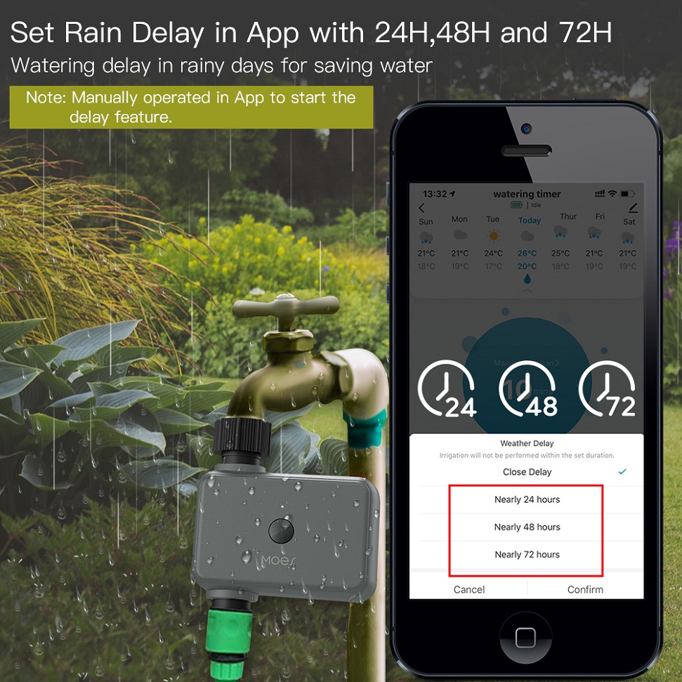 Katup BLuetooth, sistem penyir - Smart Garden Refill ulasan dan harga