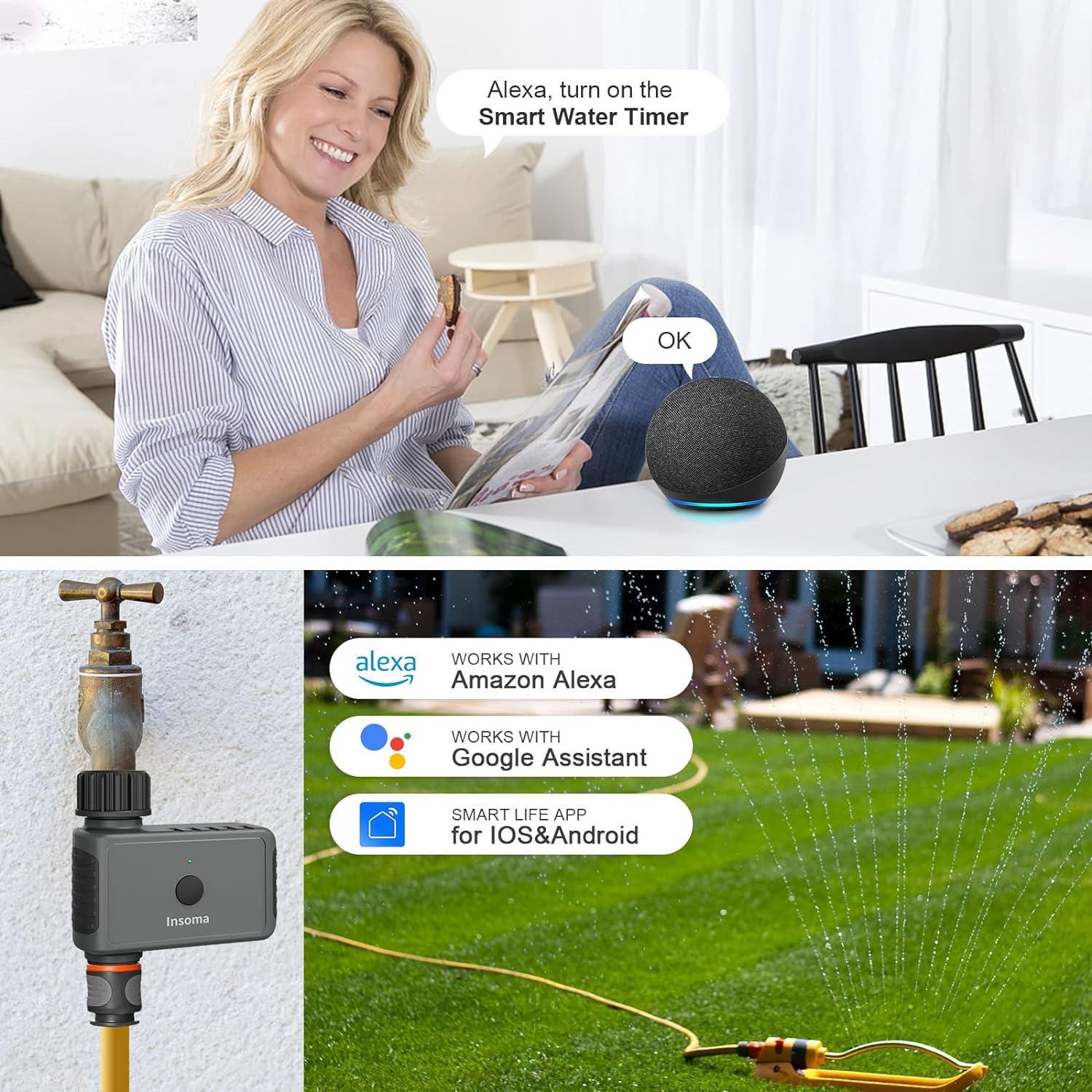 Insoma pengatur waktu air otom - Smart Garden Refill ulasan dan harga