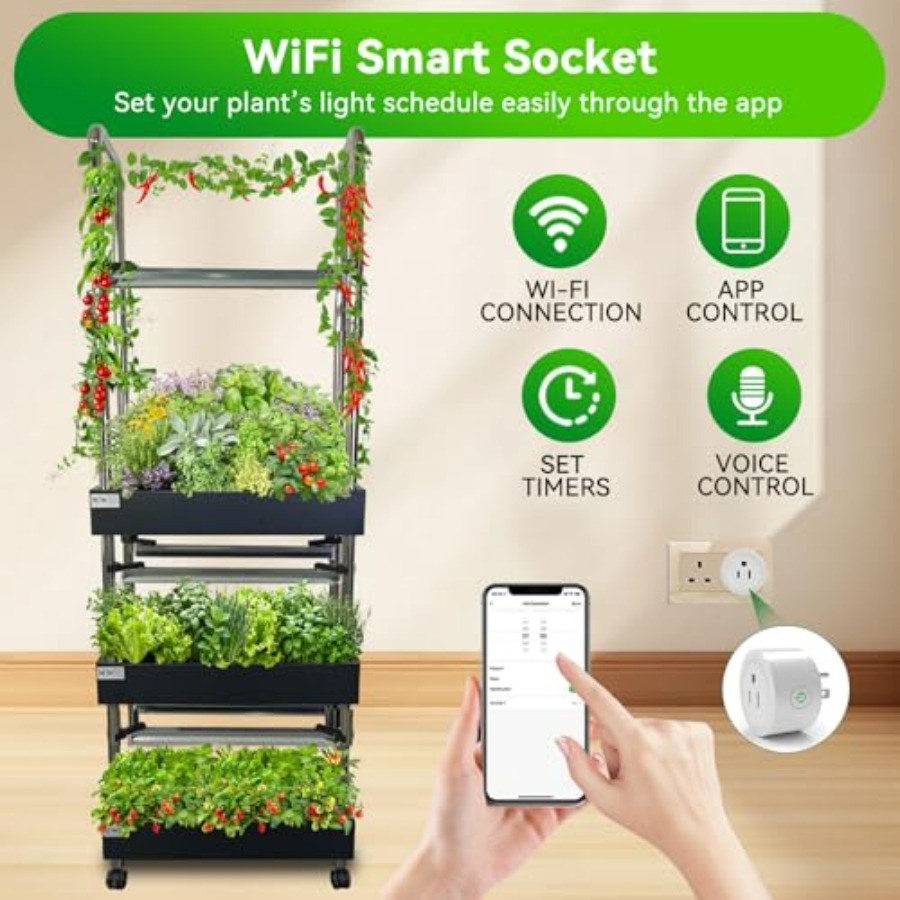 Sistem hidroponik dalam ruanga - Smart Garden System ulasan dan harga