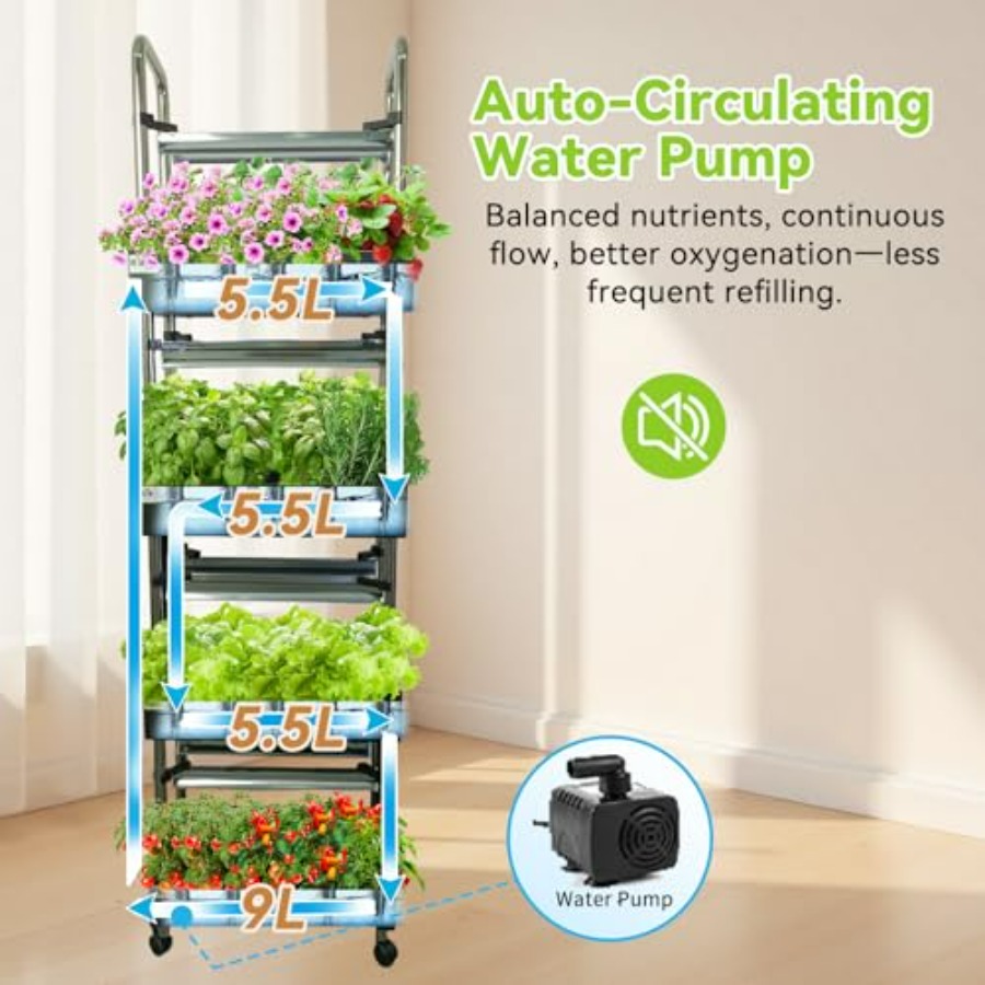 Sistem hidroponik dalam ruanga - Smart Garden System ulasan dan harga
