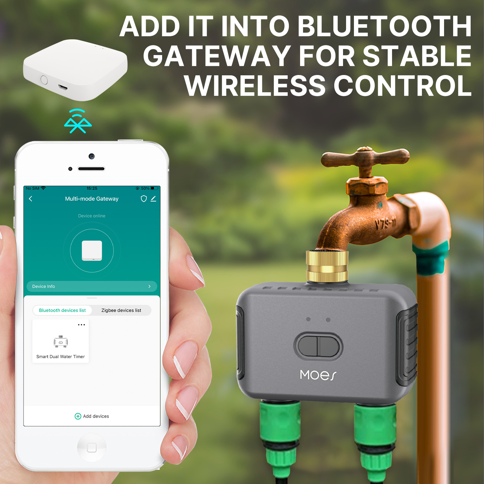MOES Pengatur Waktu Air Penyir - Smart Garden Refill ulasan dan harga