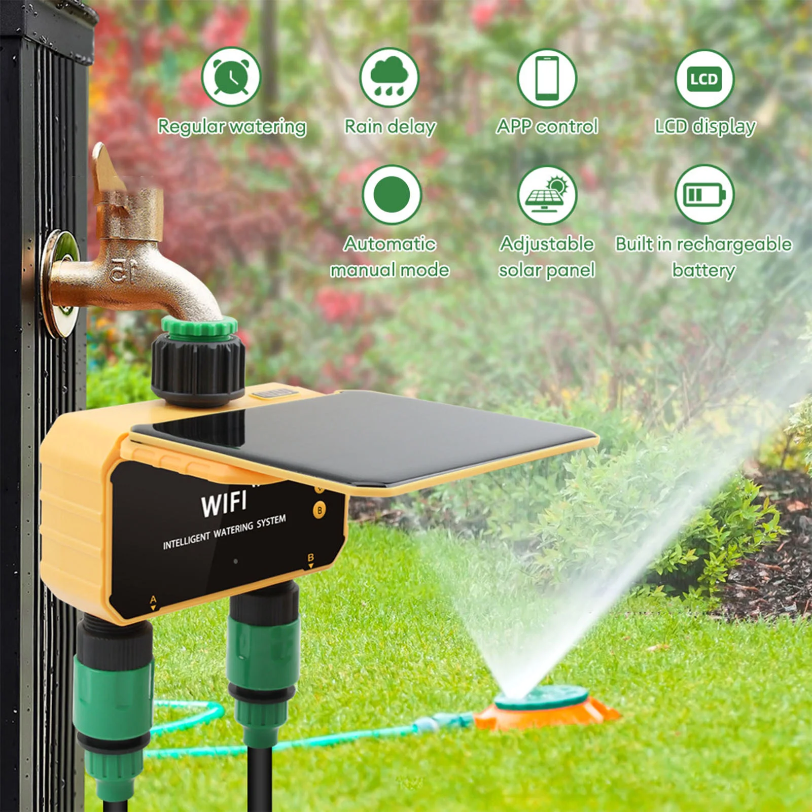Timer Irigasi Cerdas WiFi Tena - Smart Garden Irrigation ulasan dan harga