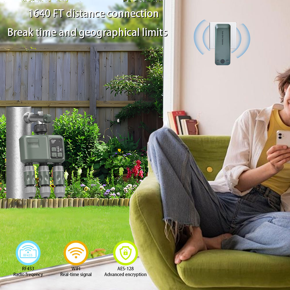 Tuya Wifi+RF433 Timer Air 3-ou - Smart Garden Irrigation ulasan dan harga