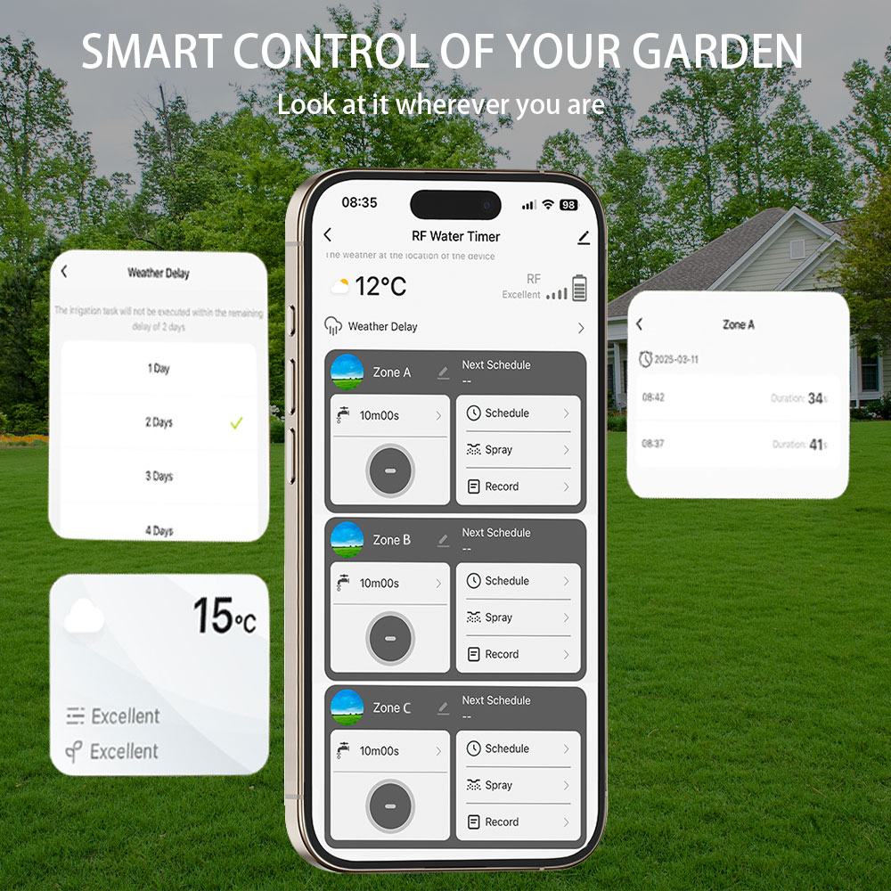 Tuya Wifi+RF433 Timer Air 3-ou - Smart Garden Irrigation ulasan dan harga